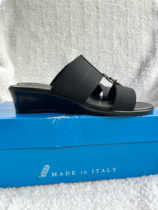Italian Shoemakers Shoes - Women’s Black Slide In Sandal Size 6.5 Italian Shoemakers Summer Casual-Dressy